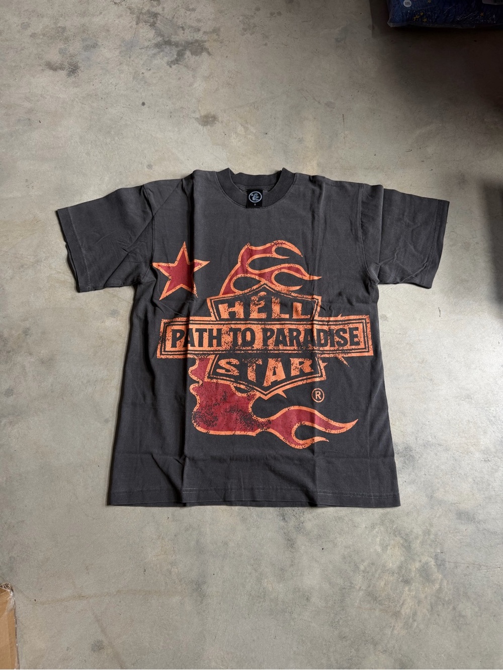 Hellstar Tour Black/Grey Orange T Shirt